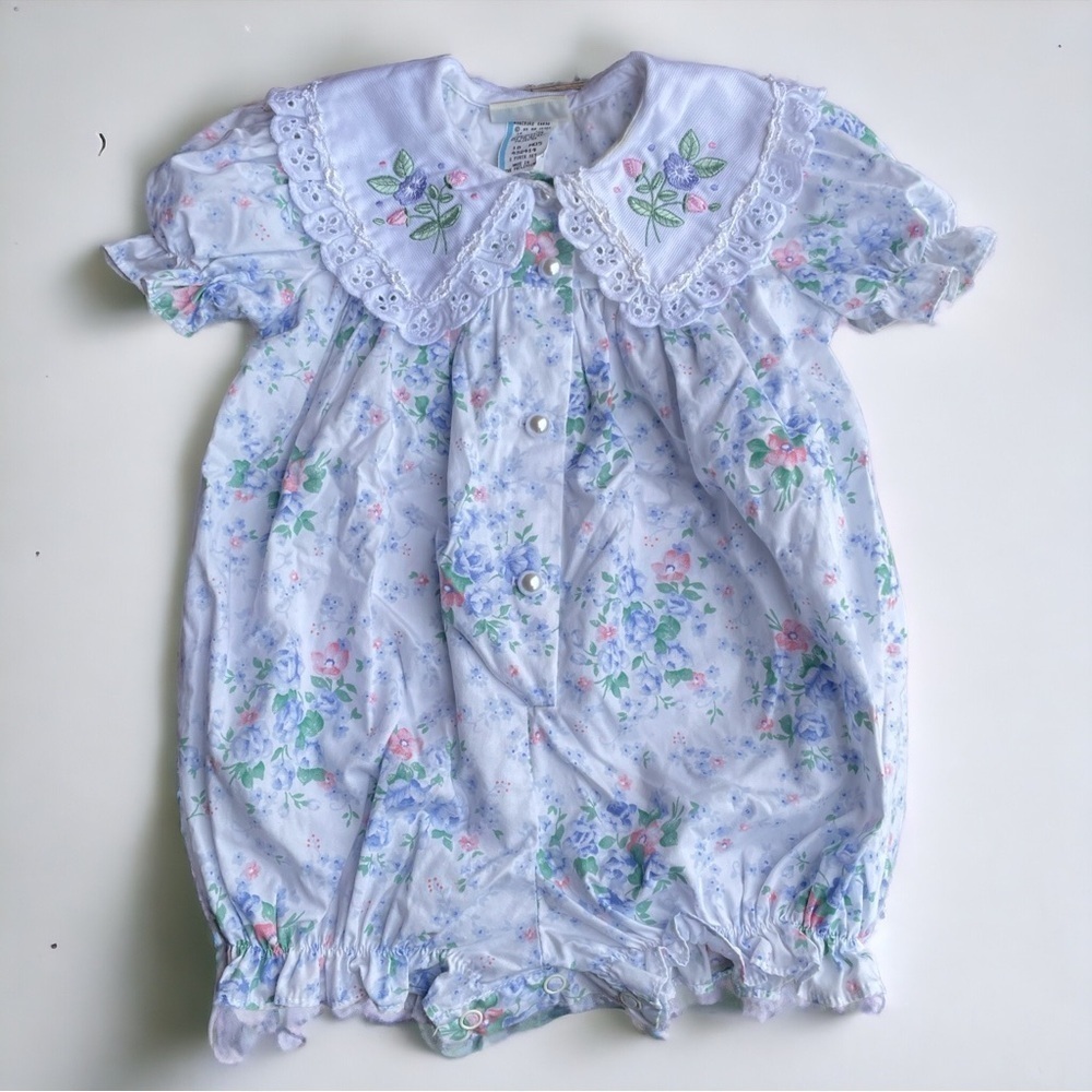 Vintage Baby Togs Floral Romper - Size 18 Months